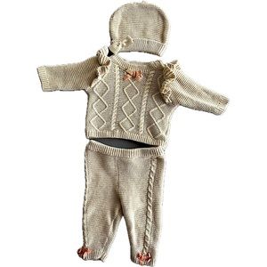 NICOLE MILLER  New York - Baby Girl Jumper Trouser  Set - 3 pieces